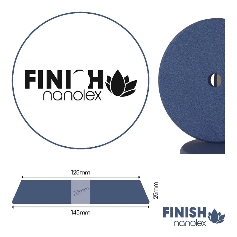 Nanolex Leštící kotouč 145x25x125 mm DA / FINISH / TMAVĚMODRÝ