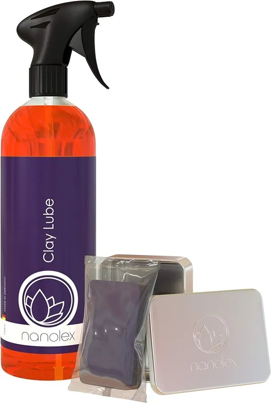 SET 750ml Nanolex CLAY LUBE - lubrikant pod CLAY BAR + 150g Nanolex CLAY BAR - čistící plastelína
