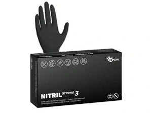 ESPEON Rukavice NITRIL STRONG3, 100 ks, černé, 5.0g