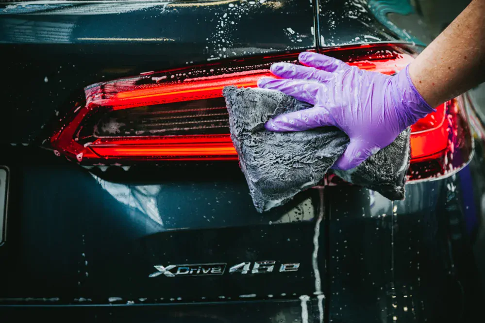Nanolex Houba mikrovláknová mycí Ultra Plush Wash Pad tm.šedá